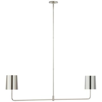 Go Lightly LED Chandelier in Polished Nickel by Visual Comfort Signature