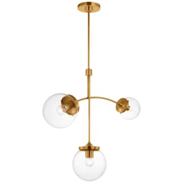 Prescott LED Chandelier in Soft Brass by Visual Comfort Signature