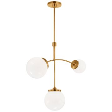 Prescott LED Chandelier in Soft Brass by Visual Comfort Signature