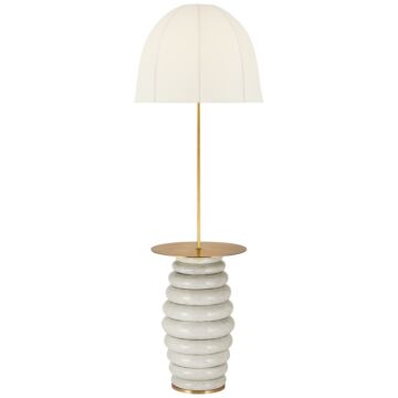 Phoebe LED Floor Lamp in Antiqued White by Visual Comfort Signature