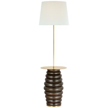 Phoebe LED Floor Lamp in Crystal Bronze by Visual Comfort Signature