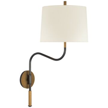 Canto LED Swinging Wall Light in Bronze and Brass by Visual Comfort Signature