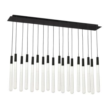 Pylon LED Chandelier in Nightshade Black by Visual Comfort Modern