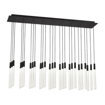 Pylon LED Chandelier in Nightshade Black by Visual Comfort Modern
