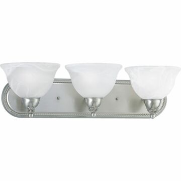 Avalon 3-Light Bathroom Vanity Light Bracket in Brushed Nickel