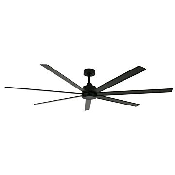 Atlanta 1-Light 72in Hanging Ceiling Fan in Black