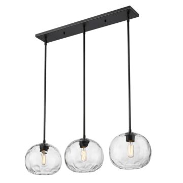 Chloe  Linear Chandelier in Matte Black by Z-Lite