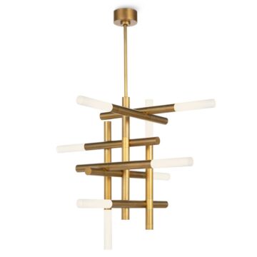 Cass  Chandelier in Natural Brass by Regina Andrew Detroit