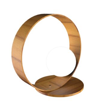 Sfera 1-Light Table Lamp in Teak