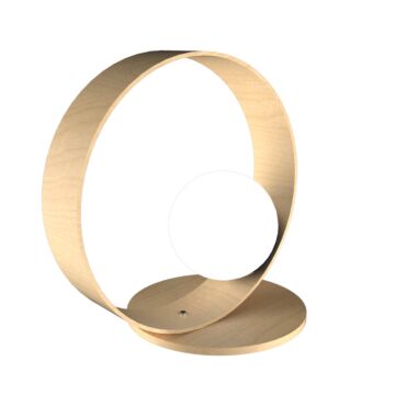 Sfera 1-Light Table Lamp in Maple