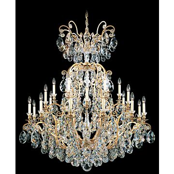 Renaissance 25 Light Chandelier in Heirloom Bronze by Schonbek