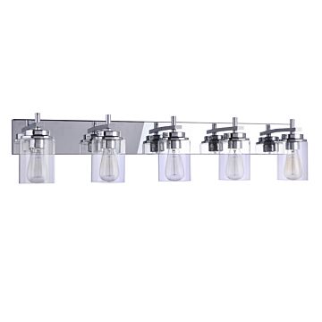 Reeves Five Light Vanity in Chrome by Craftmade