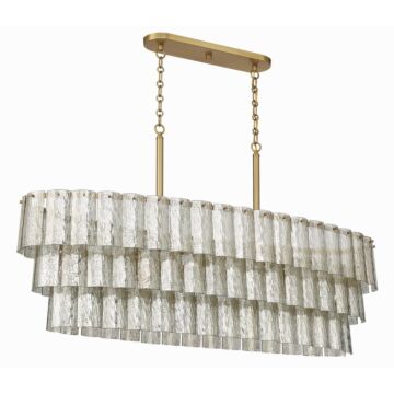 Museo Seven Light Island Pendant in Satin Brass by Craftmade