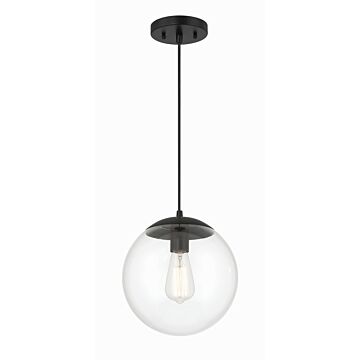 Gaze One Light Pendant in Flat Black by Craftmade