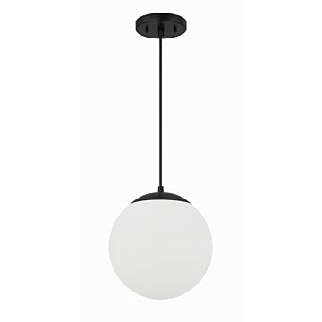 Gaze One Light Pendant in Flat Black by Craftmade