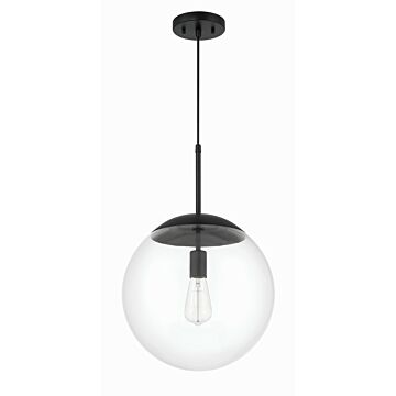 Gaze One Light Pendant in Flat Black by Craftmade