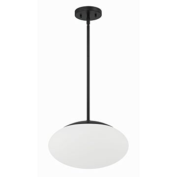 Gaze One Light Pendant in Flat Black by Craftmade