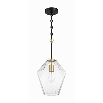 Avante Grand One Light Pendant in Flat Black Satin Brass by Craftmade