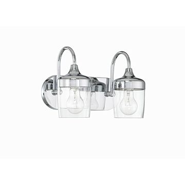 Wrenn Two Light Vanity in Chrome by Craftmade