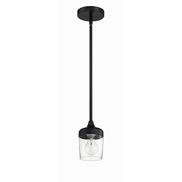 Wrenn One Light Mini Pendant in Flat Black by Craftmade