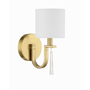 Fortuna One Light Wall Sconce in Satin Brass by Craftmade