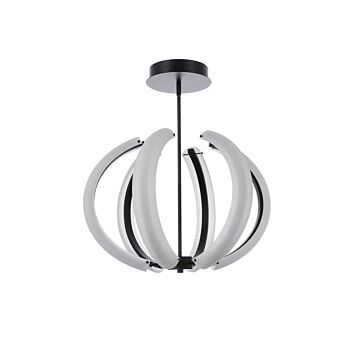 Unwind LED Pendant in Flat Black by Craftmade
