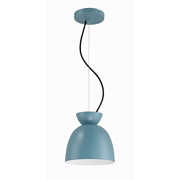 Ventura Dome One Light Mini Pendant in Dusty Blue by Craftmade