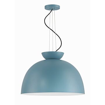 Ventura Dome One Light Pendant in Dusty Blue by Craftmade