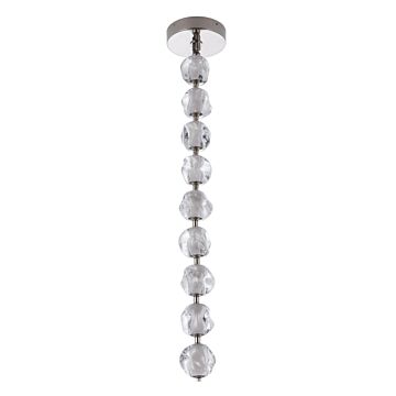 Jackie LED Pendant in Polished Nickel by Craftmade