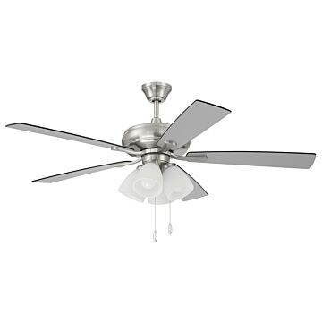 Eos Frost 4 Light 52"Ceiling Fan in Brushed Polished Nickel by Craftmade