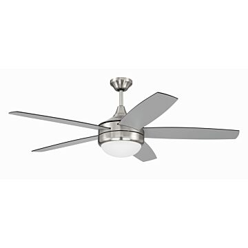 Phaze II 5  Blade 52"Ceiling Fan in Brushed Polished Nickel by Craftmade