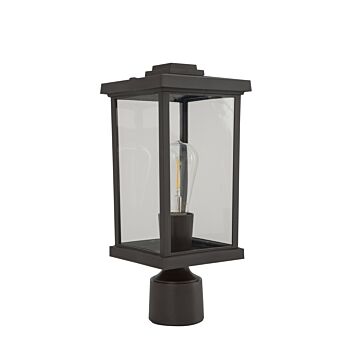 Resilience Lanterns One Light Post Mount in Bronze by Craftmade
