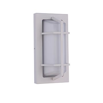 Bulkhead Rectangular One Light Outdoor Bulkhead in Textured White by Craftmade
