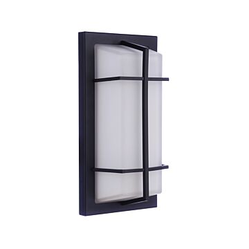 Bulkhead Rectangular Two Light Outdoor Bulkhead in Textured Black by Craftmade