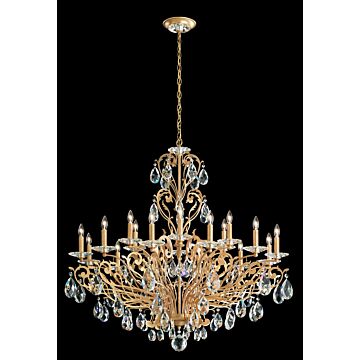 Filigrae 18 Light Chandelier in French Gold by Schonbek