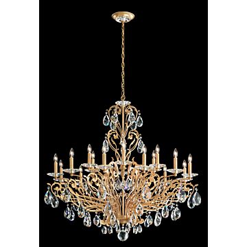 Filigrae 18 Light Chandelier in Antique Silver by Schonbek