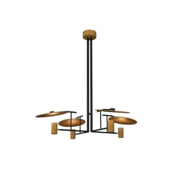 Dot 4-Light Pendant in Louro Freijo