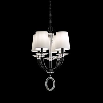 Emilea Four Light Mini Pendant in White by Schonbek