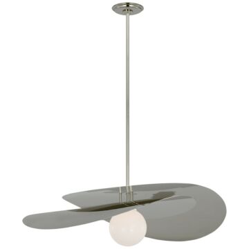 Mahalo LED Pendant in Polished Nickel by Visual Comfort Signature