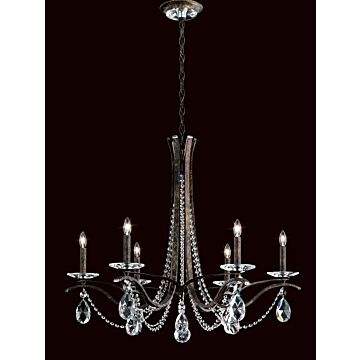 Vesca Six Light Chandelier in Ferro Black by Schonbek