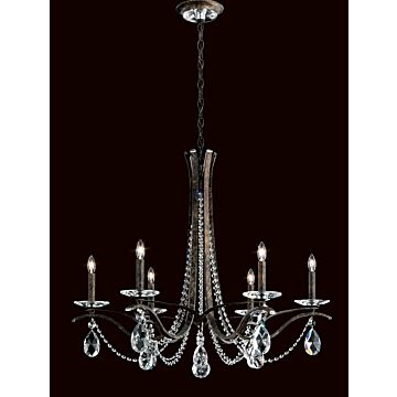 Vesca Six Light Chandelier in Heirloom Bronze by Schonbek