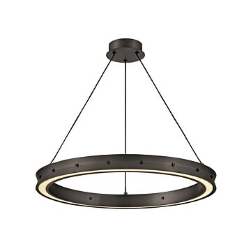 Althea LED Chandelier in Satin Black