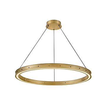 Althea LED Chandelier in Lacquered Brass