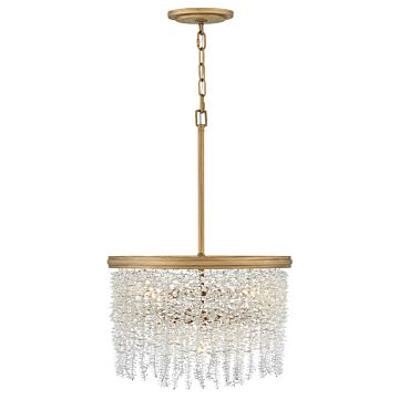 Rubina 4-Light LED Convertible Semi-Flush Mount in Burnished Gold