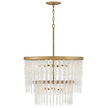 Rubina 10-Light LED Chandelier in Burnished Gold