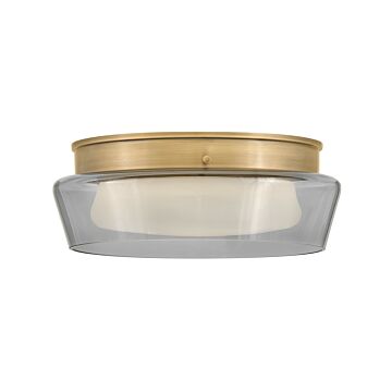 Demi LED Flush Mount in Heritage Brass