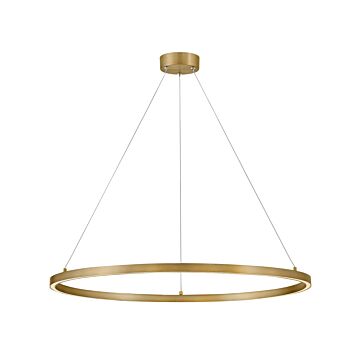 Kenna LED Chandelier in Lacquered Brass