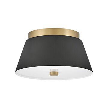 Tess 2-Light LED Flush Mount in Black