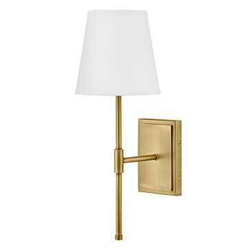 Beale 1-Light LED Wall Sconce in Lacquered Brass