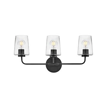 Kline 3-Light LED Bathroom Vanity Light in Black